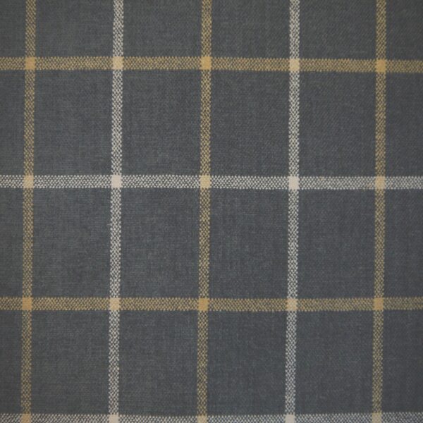 Lana Window Pane Fabric Col Granite